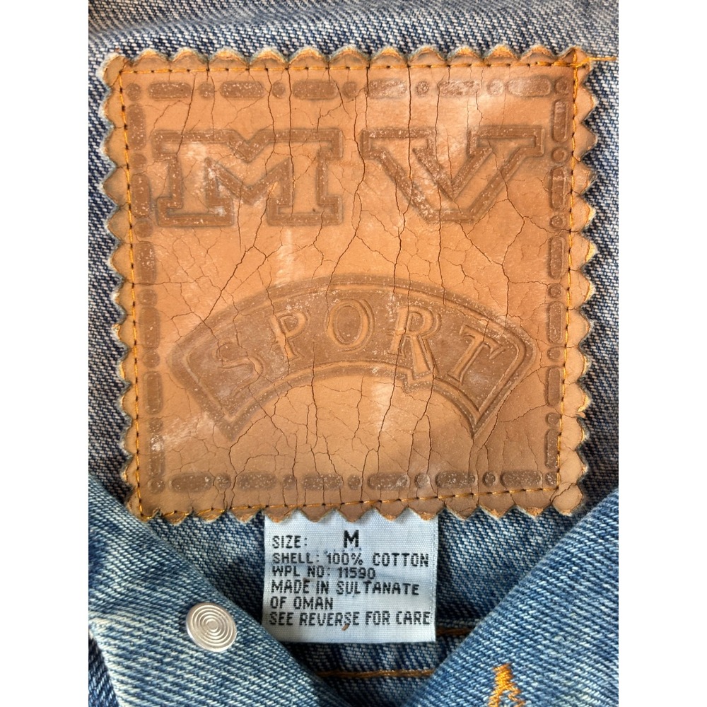 MV Sport Mens Denim Jacket Belle of Baton Rouge Casino Poker Room Blue Medium - Picture 6 of 11